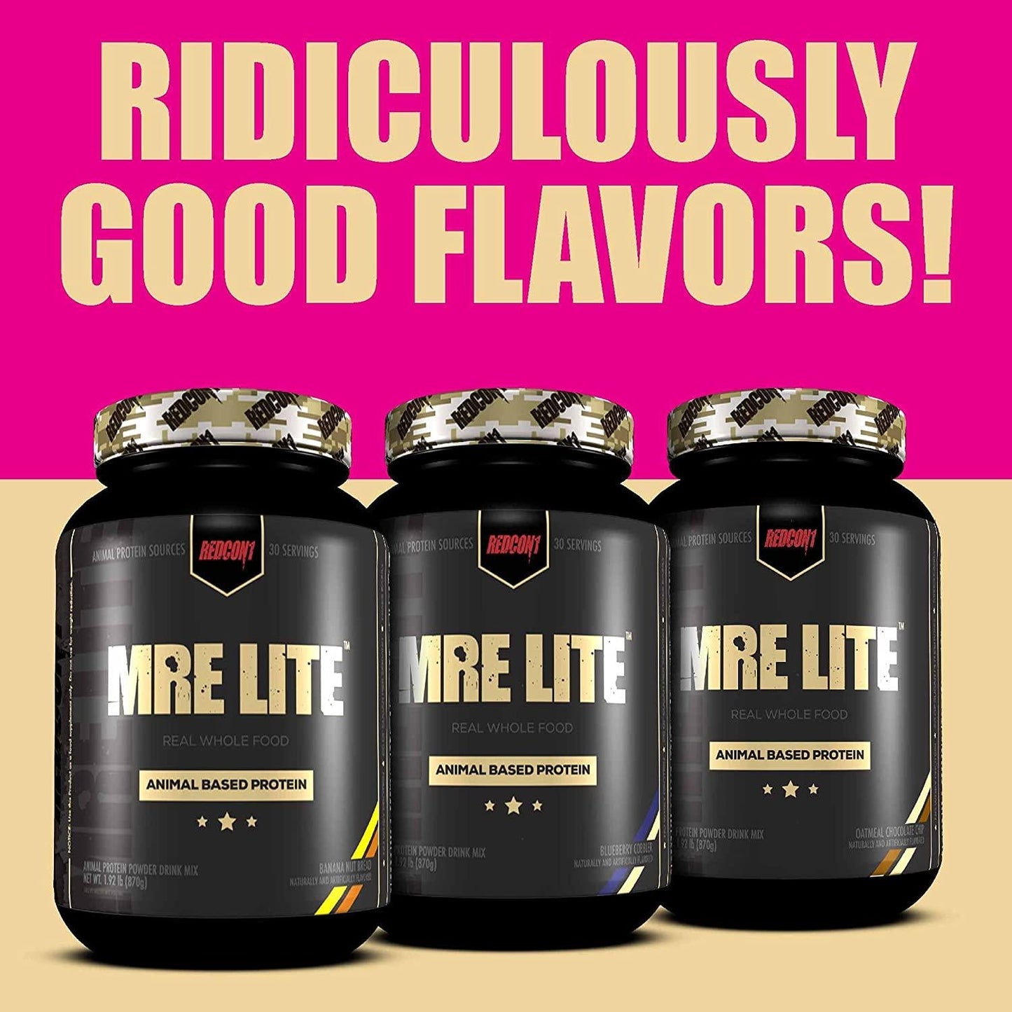 Redcon1 MRE Lite, Protein Meal Replacement (Strawberry Shortcake)