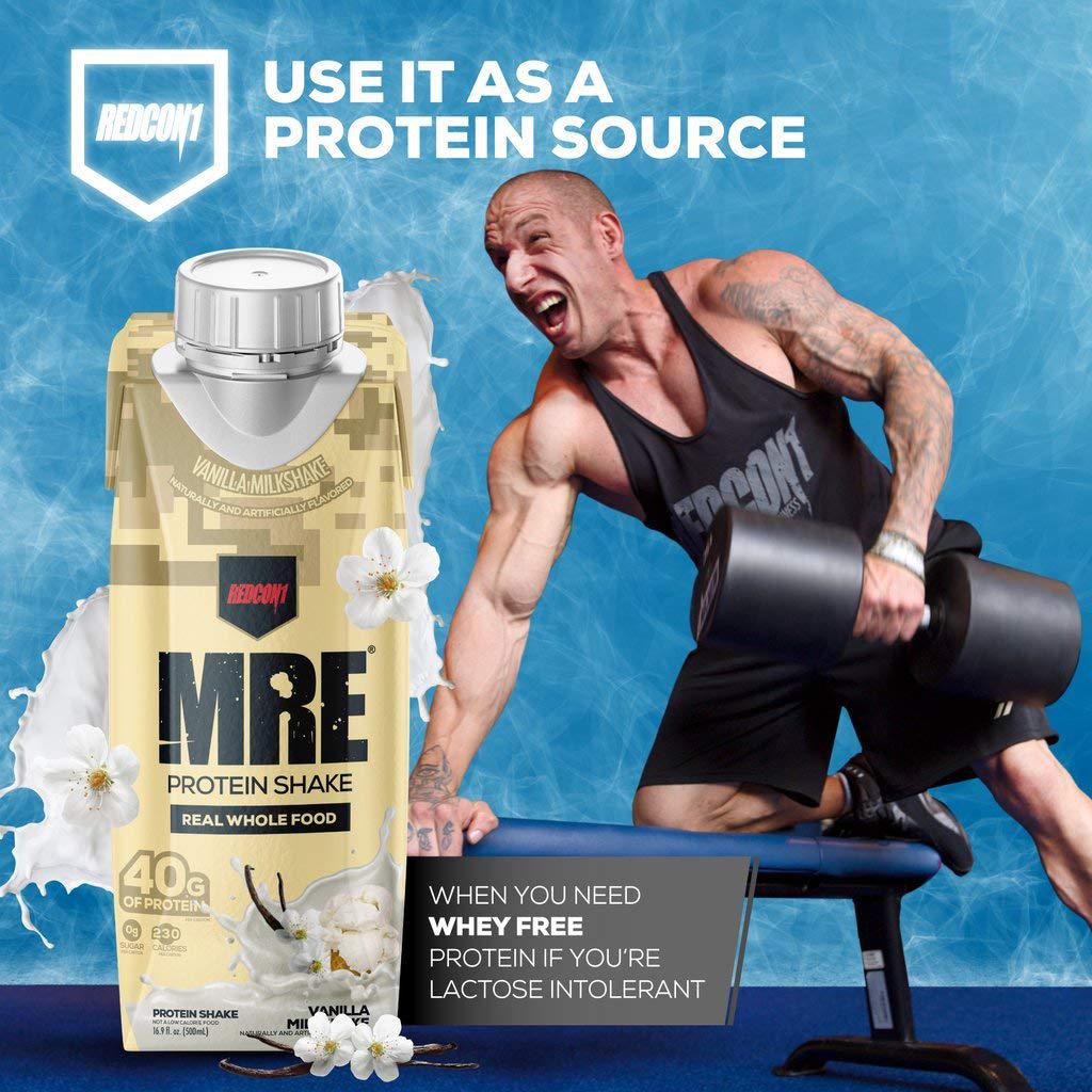 Redcon1 - MRE, Ready To Drink, Protein Shake Strawberry Shortcake (Case of 12)