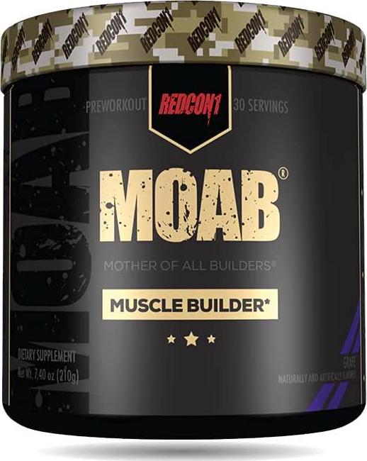 Redcon1 - Moab - Muscle Builder, 30 Servings, Lean Gains, Faster Recovery, HMB, Epicatechin (Grape)