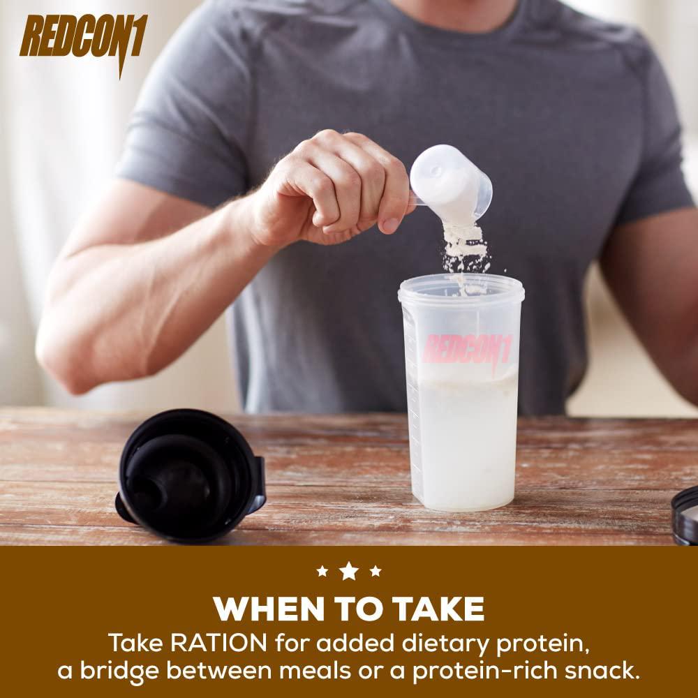 Redcon1 Ration Hydrolysate and Concentrate Blend Whey Protein Powder, 5 Pounds, Fast Absorbing, 25g Protein (Chocolate)