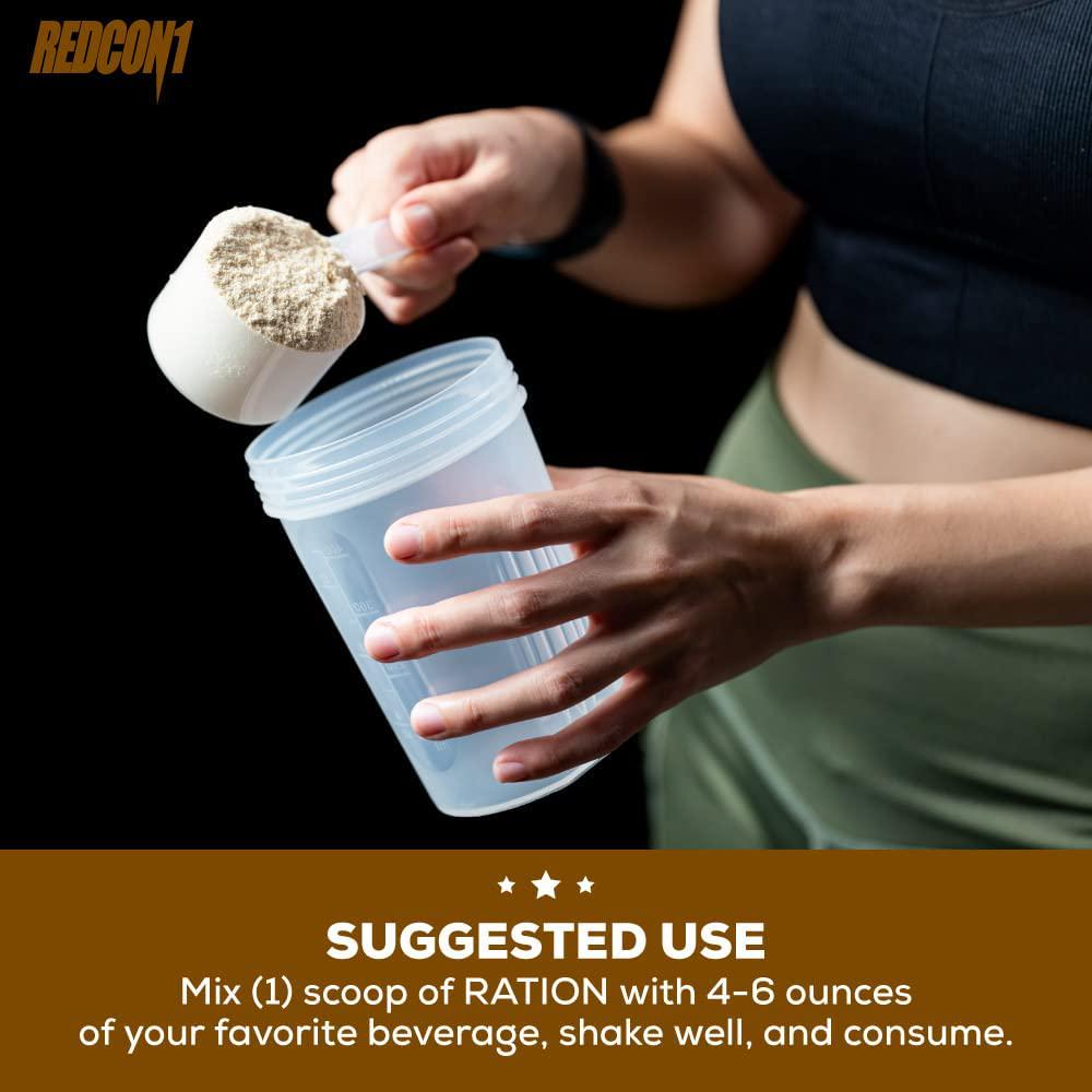 Redcon1 Ration Hydrolysate and Concentrate Blend Whey Protein Powder, 5 Pounds, Fast Absorbing, 25g Protein (Chocolate)
