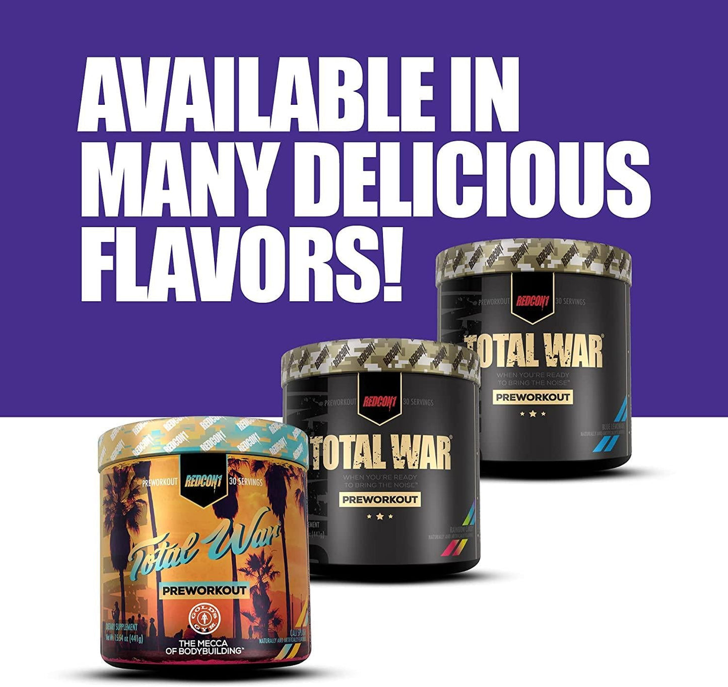 Redcon1 Total War - Pre Workout Powder, 30 Servings, (Sour Gummy) Boost Energy, Increase Endurance and Focus, Beta-Alanine, 350mg Caffeine, Citrulline Malate, Nitric Oxide Booster - Keto Friendly