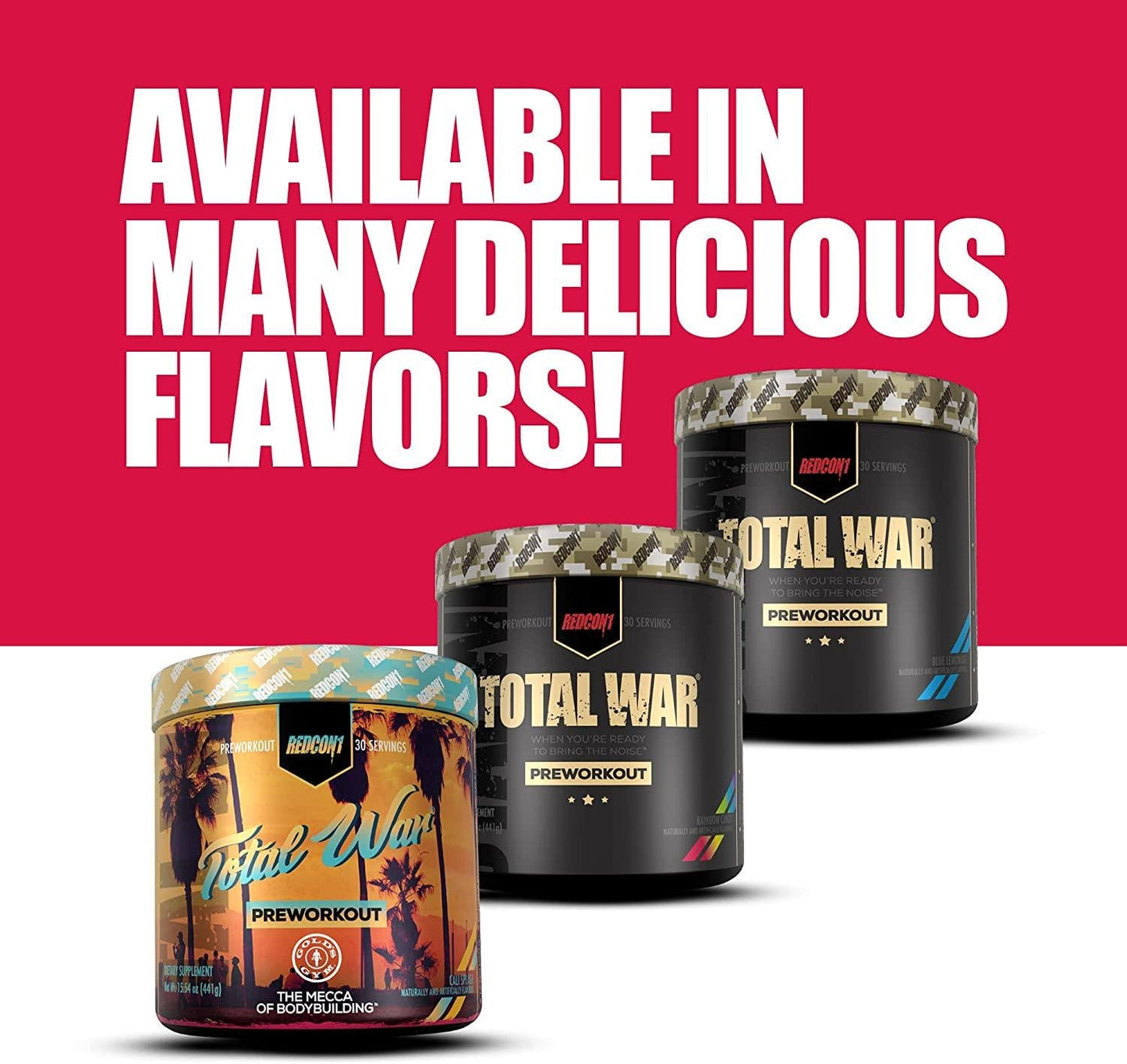 Redcon1 - Total War Preworkout Powder - Strawberry Kiwi - 30 Servings - Insane Energy, Laser Focus, Insane Endurance (Strawberry Kiwi)