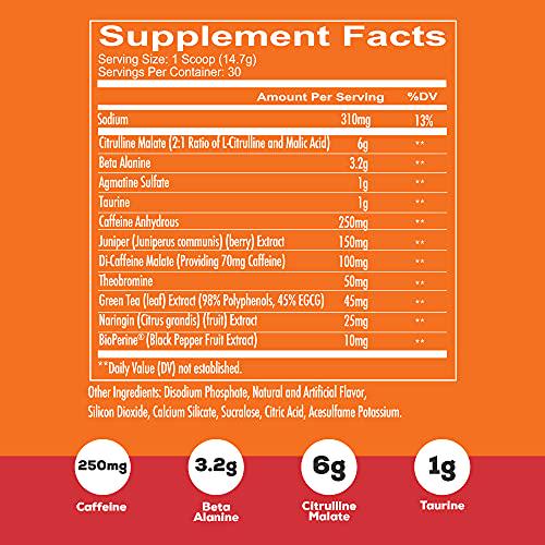 Redcon1 Total War - Pre Workout, 30 Servings, Boost Energy, Increase Endurance and Focus, Beta-Alanine, 350mg Caffeine, Citrulline Malate, Nitric Oxide Booster - Keto Friendly (Strawberry Mango)