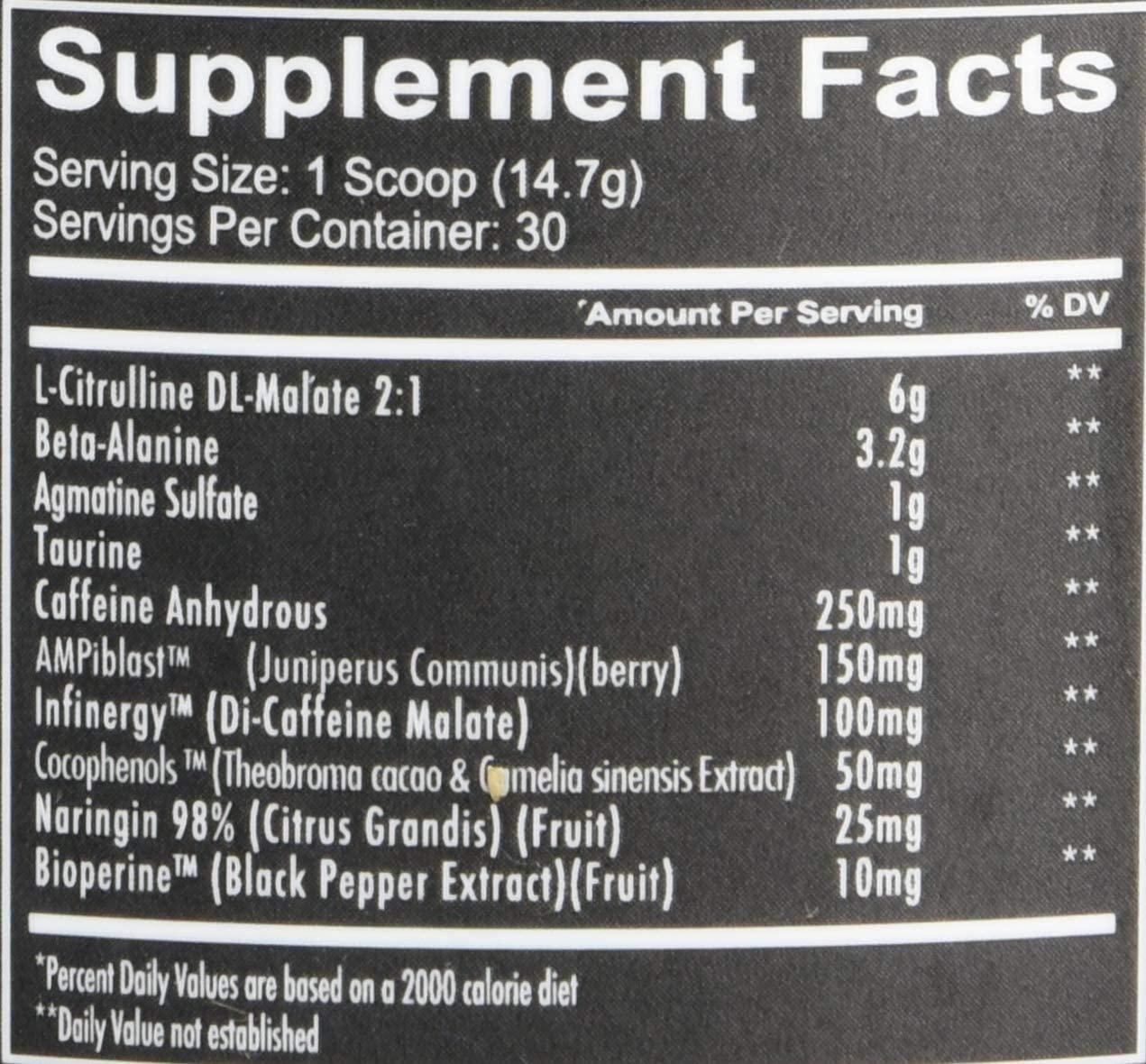 Redcon1 Total War - Pre Workout Powder, 30 Servings, (Sour Gummy) Boost Energy, Increase Endurance and Focus, Beta-Alanine, 350mg Caffeine, Citrulline Malate, Nitric Oxide Booster - Keto Friendly