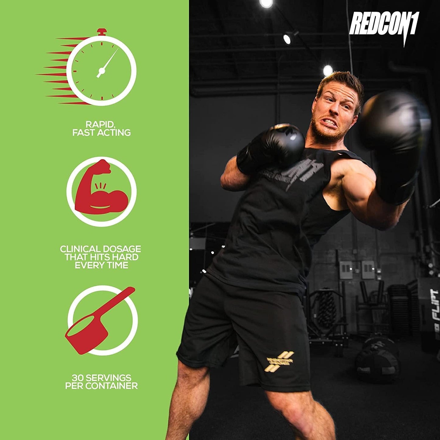 Redcon1 Total War - Pre Workout, 30 Servings, Boost Energy, Increase Endurance and Focus, Beta-Alanine, Caffeine (Watermelon)