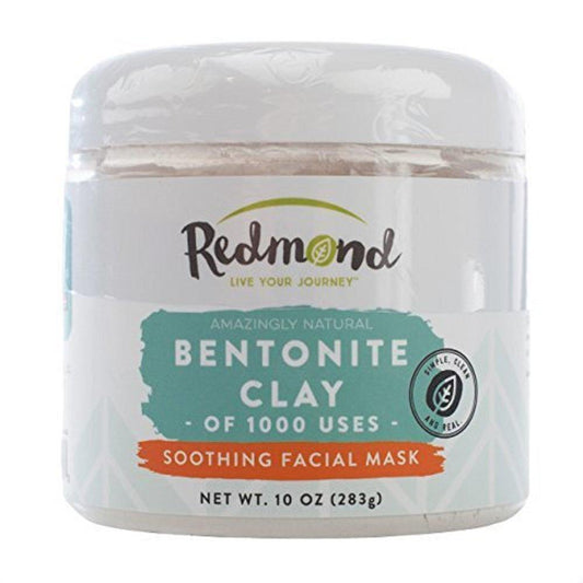 Redmond Clay - Bentonite Clay of 1000 Uses, Soothing Facial Mask, 10 Ounce (2 Pack)