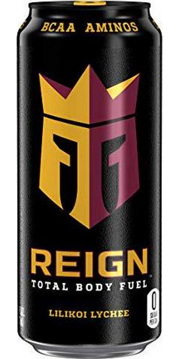 Reign Inferno True Blu, Thermogenic Fuel, Fitness and Performance Drink, 16 Ounce (Pack of 12) and Total Body Fuel, Lilikoi Lychee, Fitness and Performance Drink, 16 Fl Oz (Pack of 12)