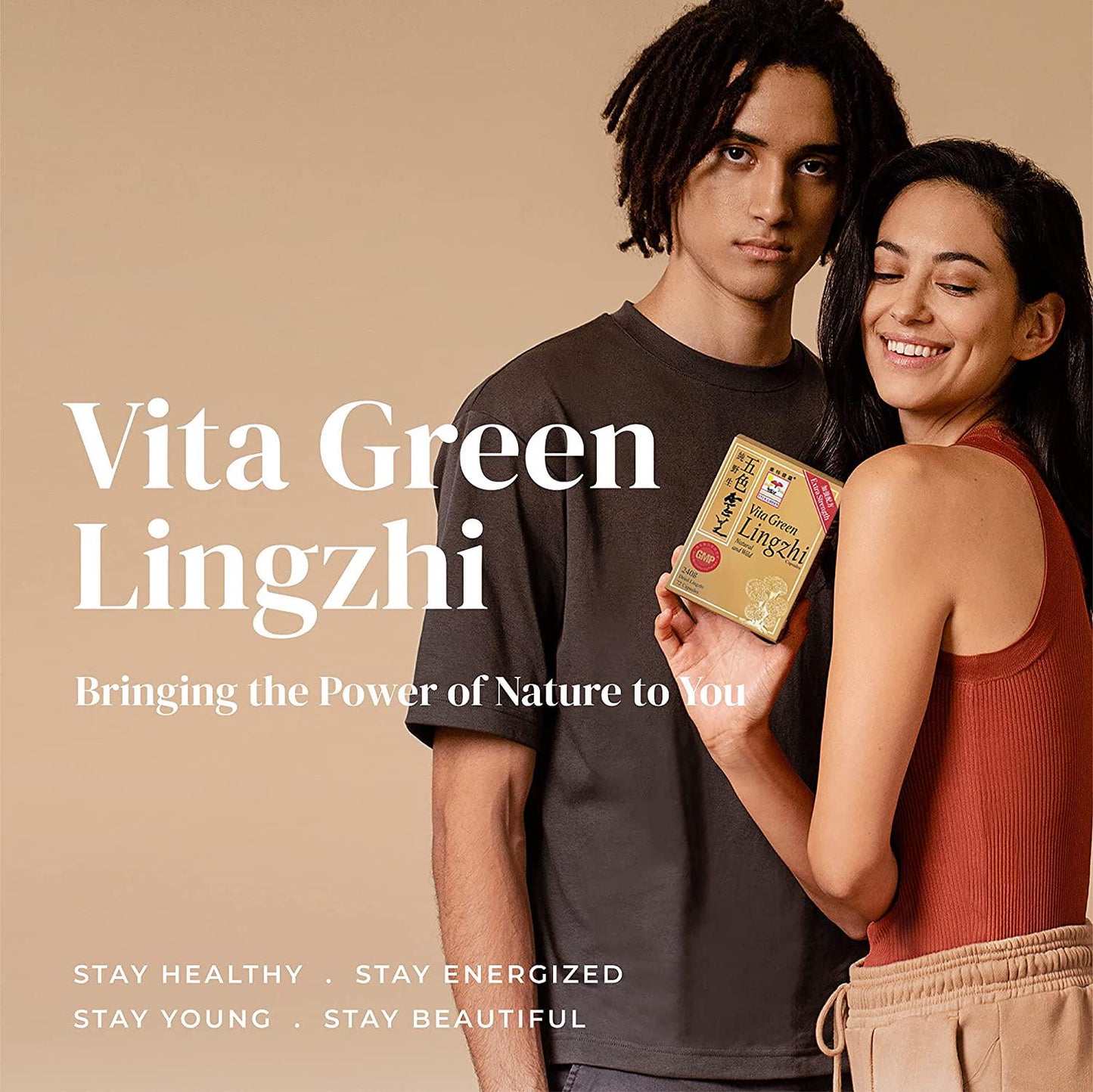 Reishi Lingzhi Mushroom Herbal Capsules, 100% Nature Pure Vegan Fungus Supplement Kidney Immune System Circulation Energy for Adults - 72 Capsules