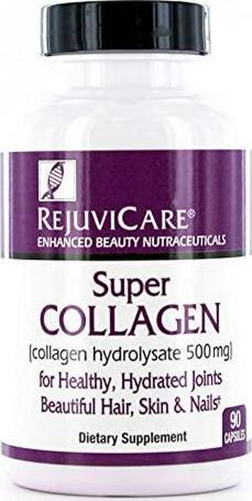 Rejuvicare Super Collagen Capsules for Beauty, Healthy Joints, Hair, Skin, and Nails, 90 servings