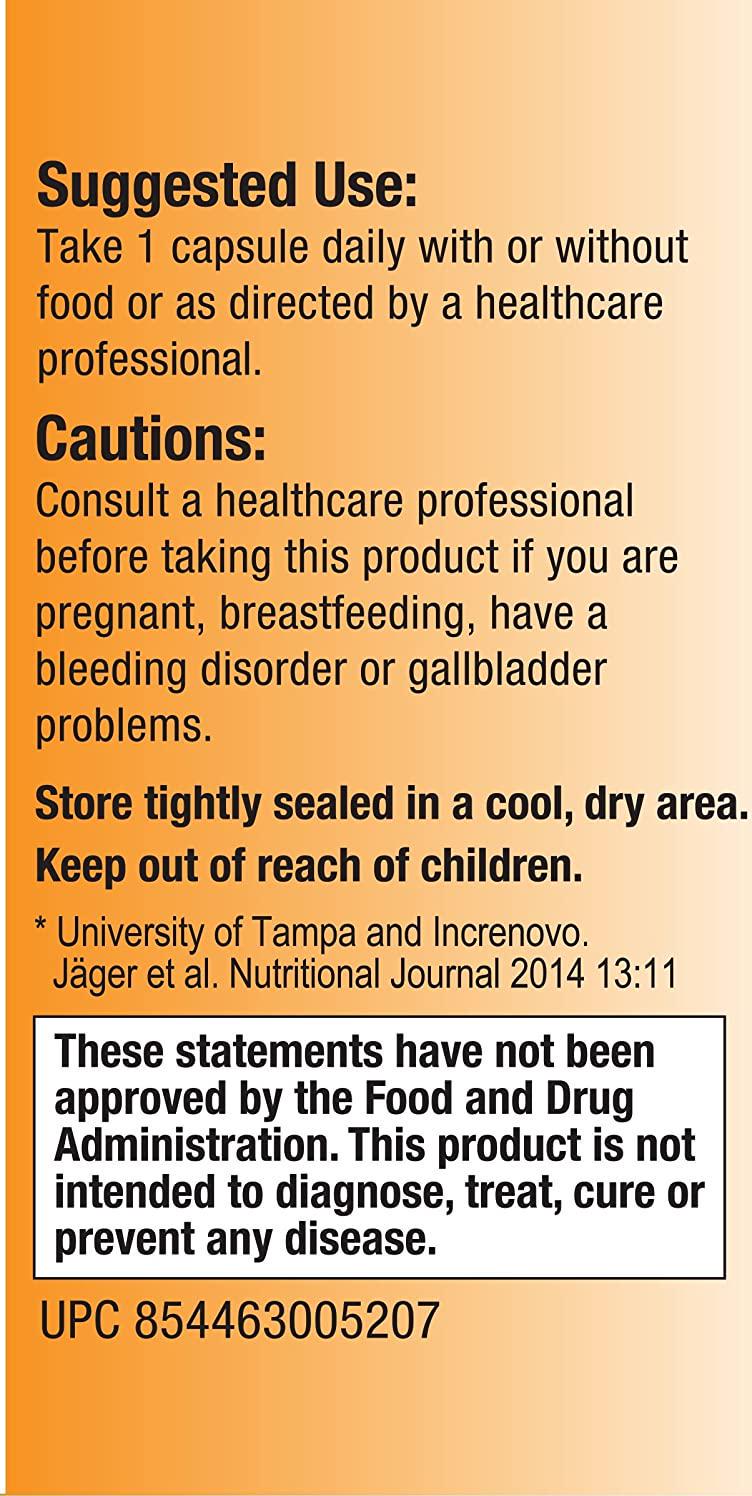 Relentless Improvement CurcuWin Curcumin Relative Absorption 46x Over Standard Curcumin No Black Pepper