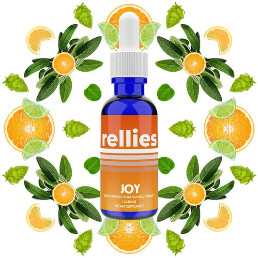 Rellies Natural Joy Mood Support Drops for Permanent Residence on Cloud Nine (30 Servings) Natural Terpenes