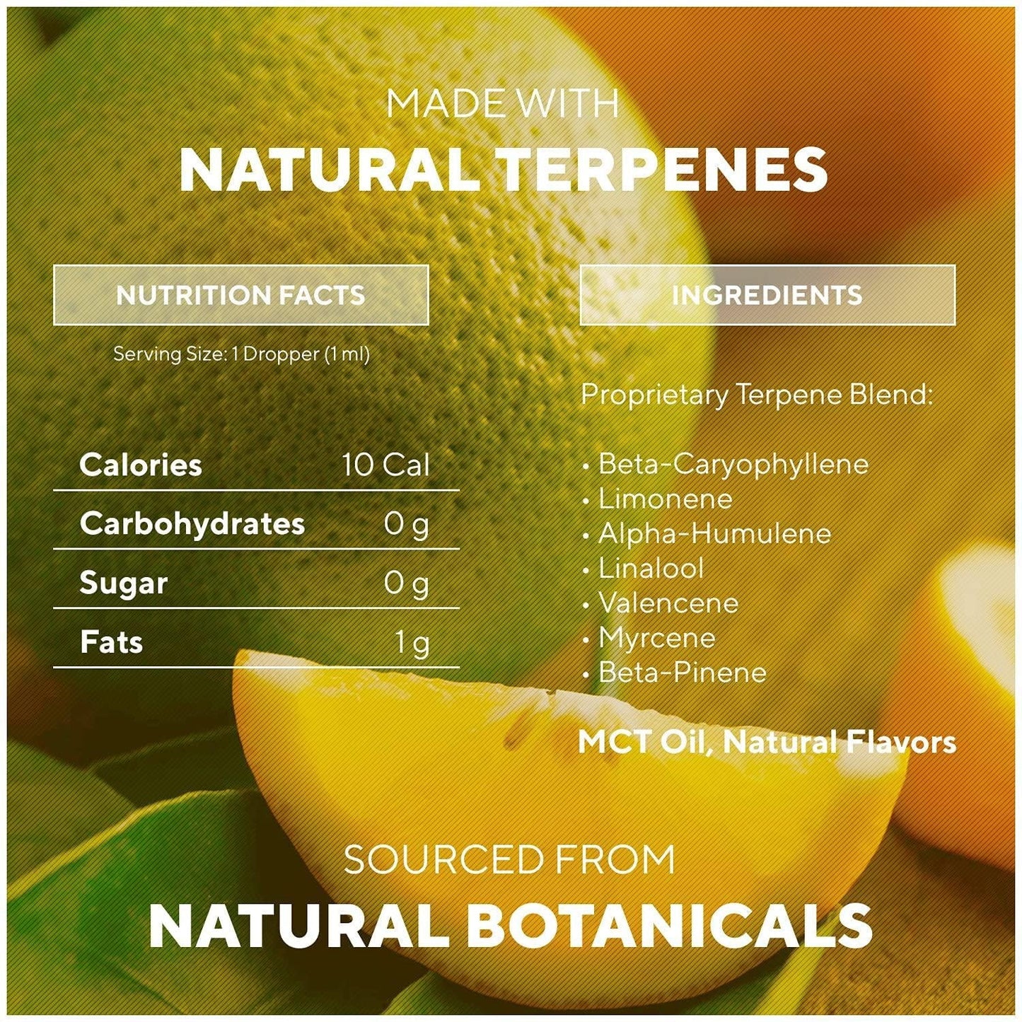 Rellies Natural Joy Mood Support Drops for Permanent Residence on Cloud Nine (30 Servings) Natural Terpenes