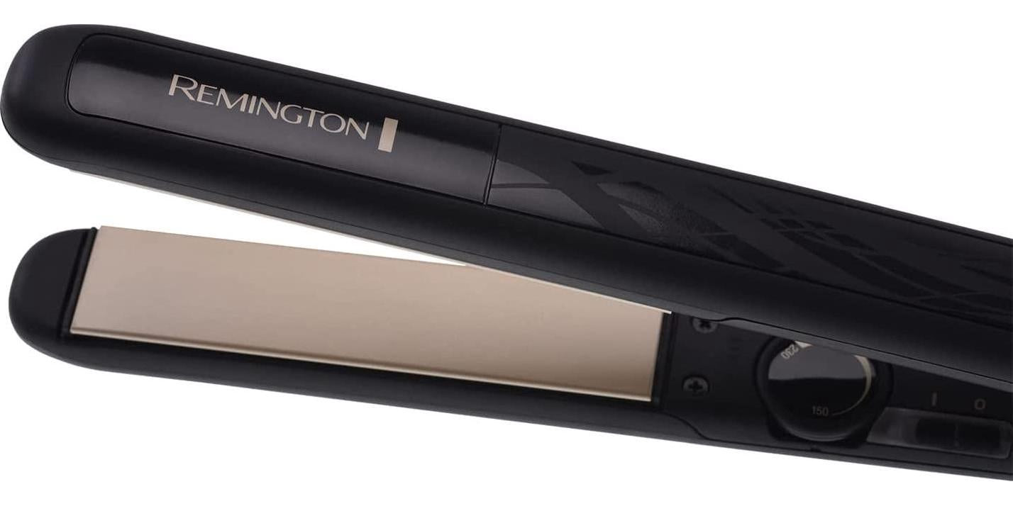 Remington Ceramic Straight 230 Hair Straighteners, 15 Seconds Heat Up Time with Variable Temperature Setting - S3500, Black