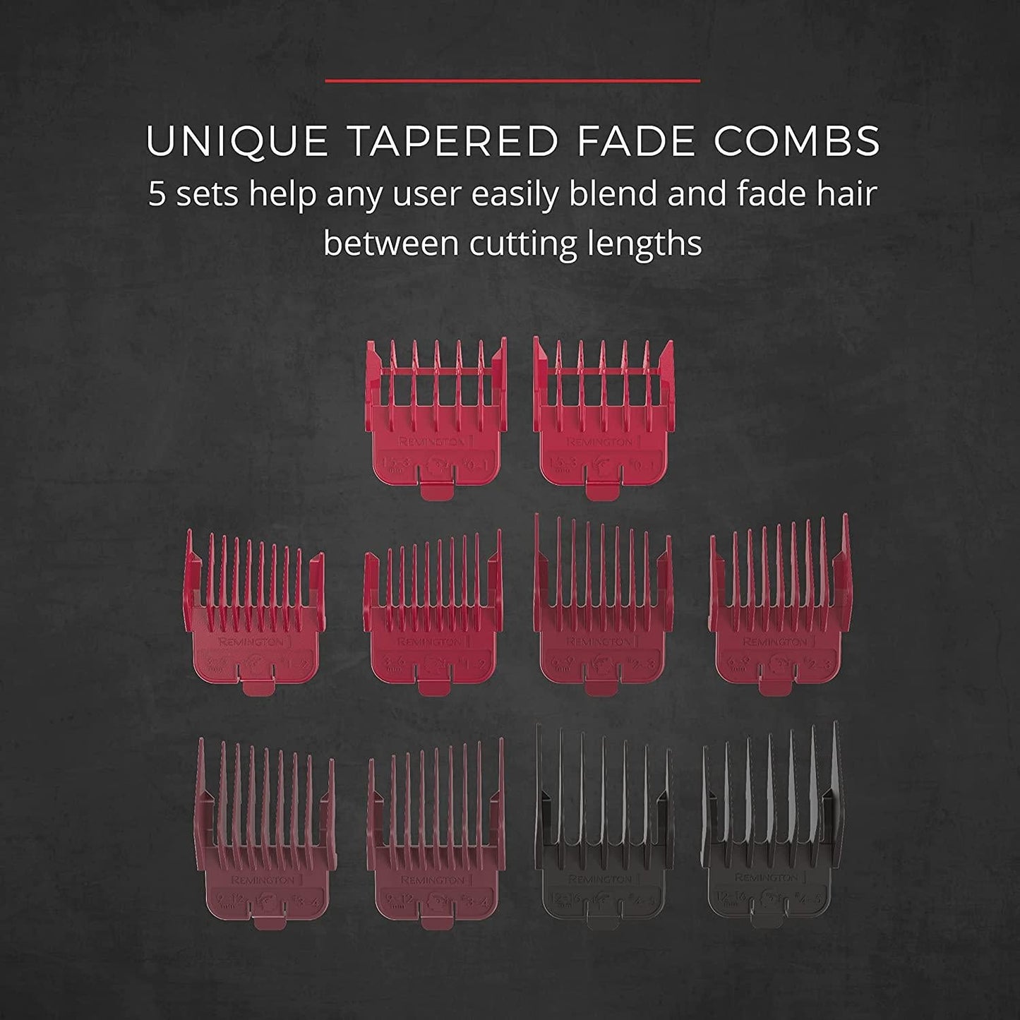 RemingtonÂ Easy Fade Haircut Kit, HC4060, Groom with accuracy for fades