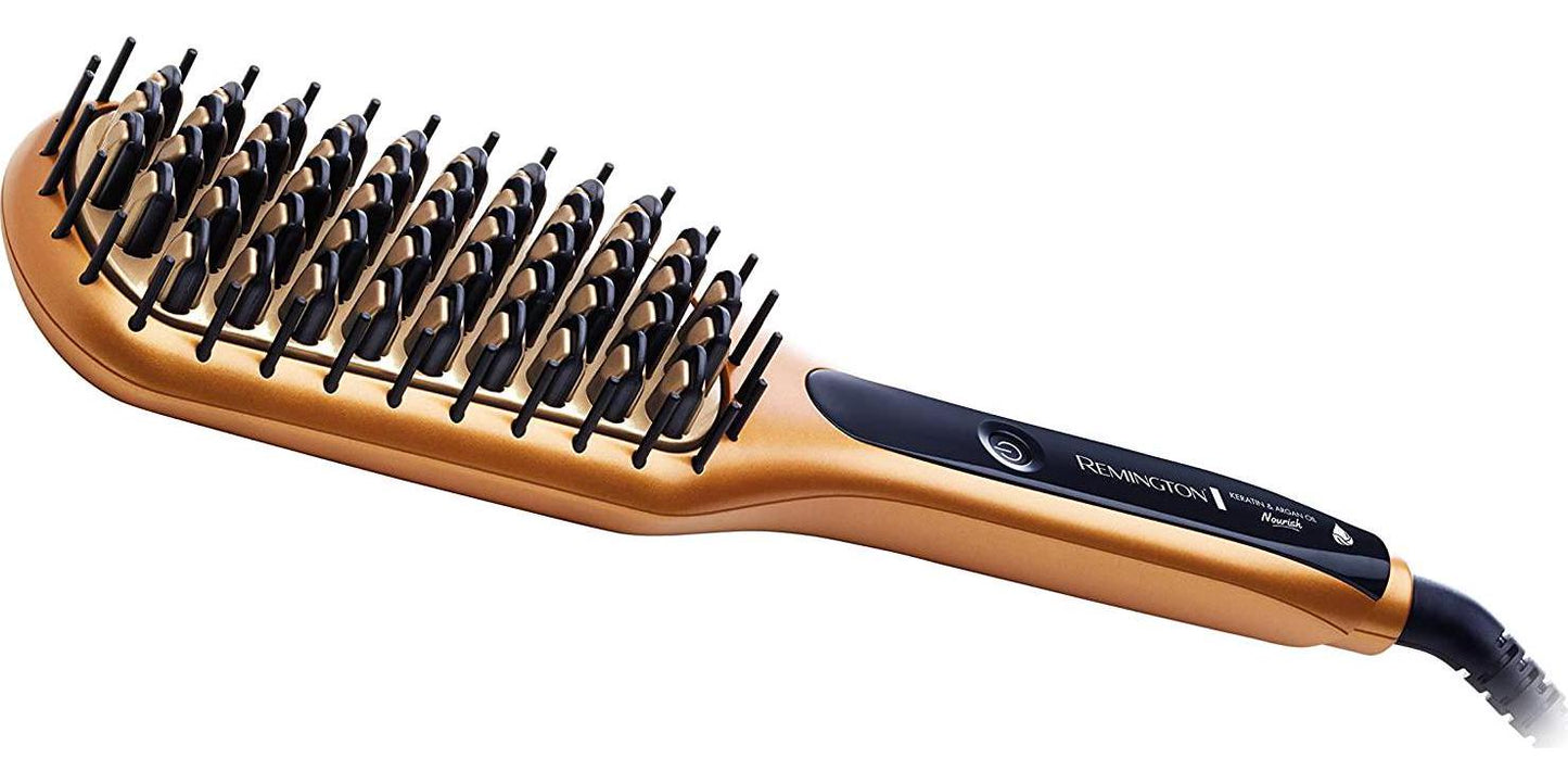 Remington Keratin And Argan Oil Nourish Hair Straightening Brush