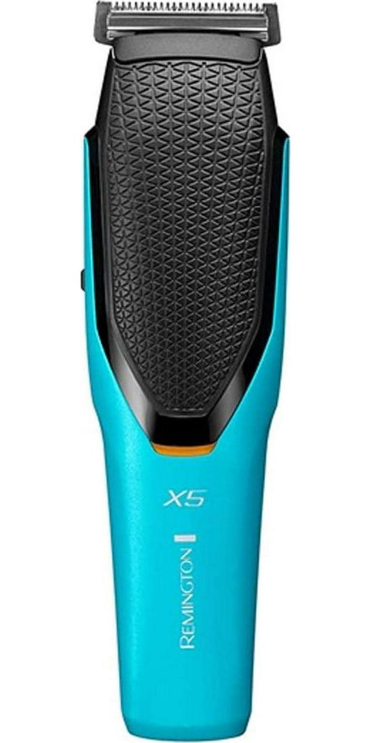 Remington Power-X Series X5 Hair Clipper, HC5001AU, Cordless USB Rechargeable Hair Trimmer, 72 Length Settings (0.5-35mm), 4 Comb Attachments, Premium Self-Sharpening Blades - Blue