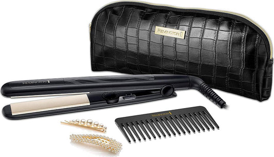Remington S0100AU Style Function Straightener Gift Set Includes 2 PearlGold Clips, 1 Count