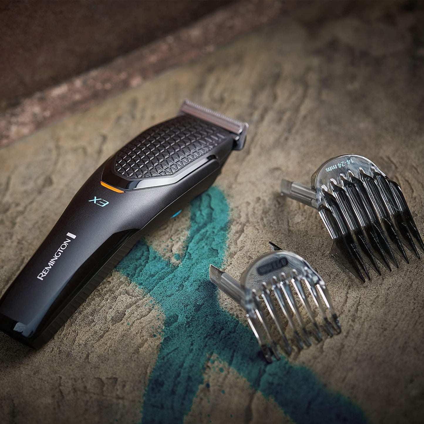 Remington X3 Power-X Hair Clippers - Cordless with Japanese Steel Blades and Precision Control Dial; Cuts from 0.5mm to 24mm HC3000