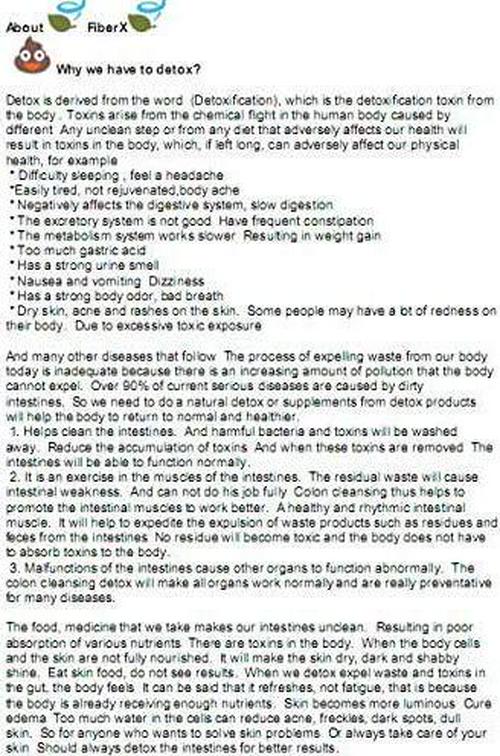 Renatar Fiber X Detox Natural Body Slim by Dollarrich (3BOXES)