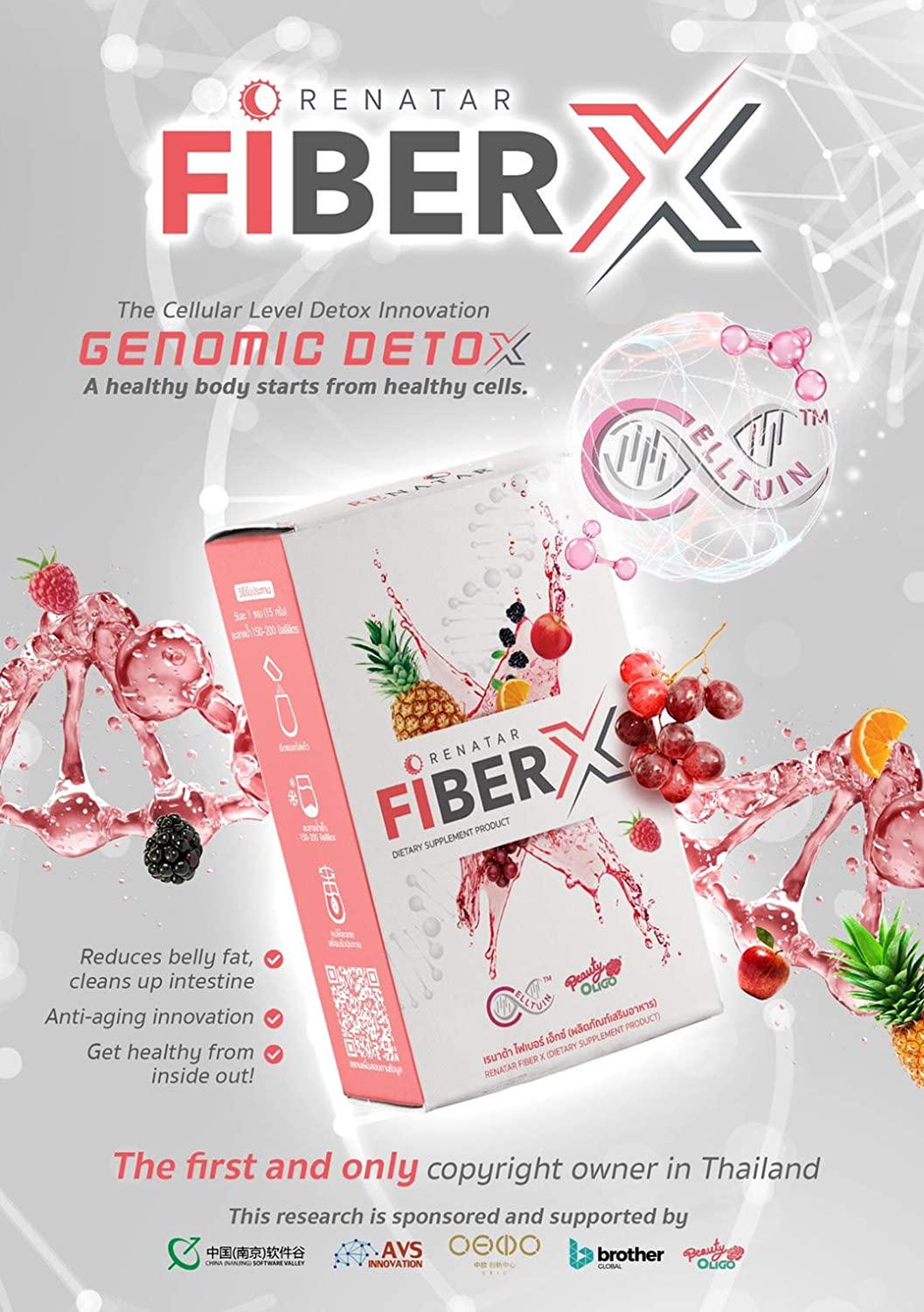 Renatar Fiber X Detox Natural Body Slim by Dollarrich (3BOXES)