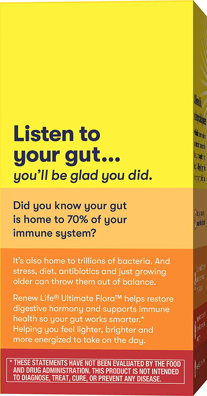 Renew Life Adult Probiotic - Ultimate Flora Everyday Probiotic Supplement - Gluten, Dairy and Soy Free - 15 Billion CFU - 30 Vegetarian Capsules