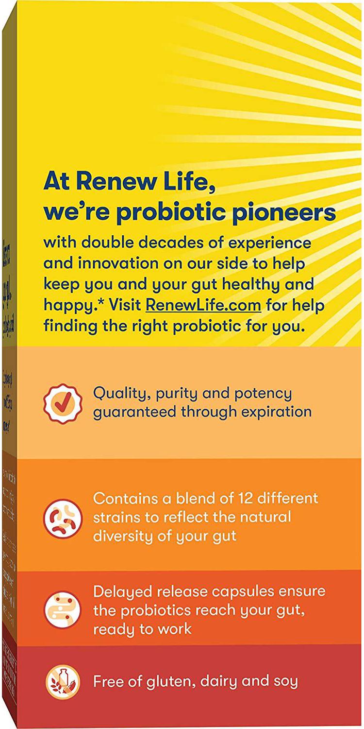 Renew Life Adult Probiotic - Ultimate Flora Everyday Probiotic Supplement - Gluten, Dairy and Soy Free - 15 Billion CFU - 30 Vegetarian Capsules