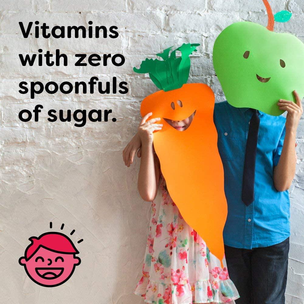 Renzo's Iron Strong, Dissolvable Vegan Vitamins for Kids, Zero Sugar, Oh-Oh-Oh Orange Flavor, 90 Melty Tabs