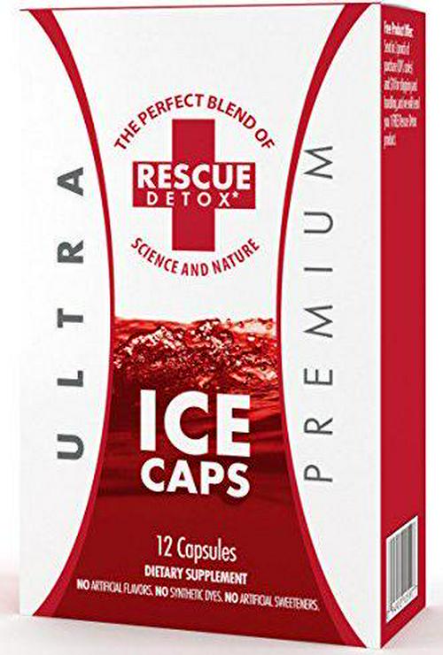 Rescue Detox - ICE CAPS - 12ct | Concentrated Cleansing Capsules - Works in 90 Minutes Up To 5 Hours