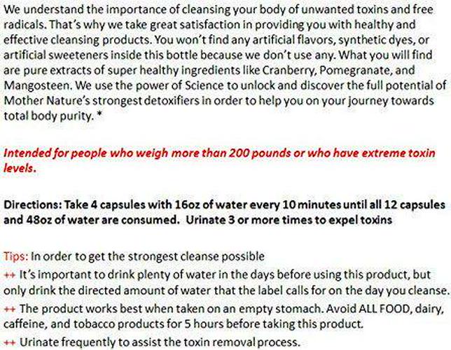 Rescue Detox - ICE CAPS - 12ct | Concentrated Cleansing Capsules - Works in 90 Minutes Up To 5 Hours