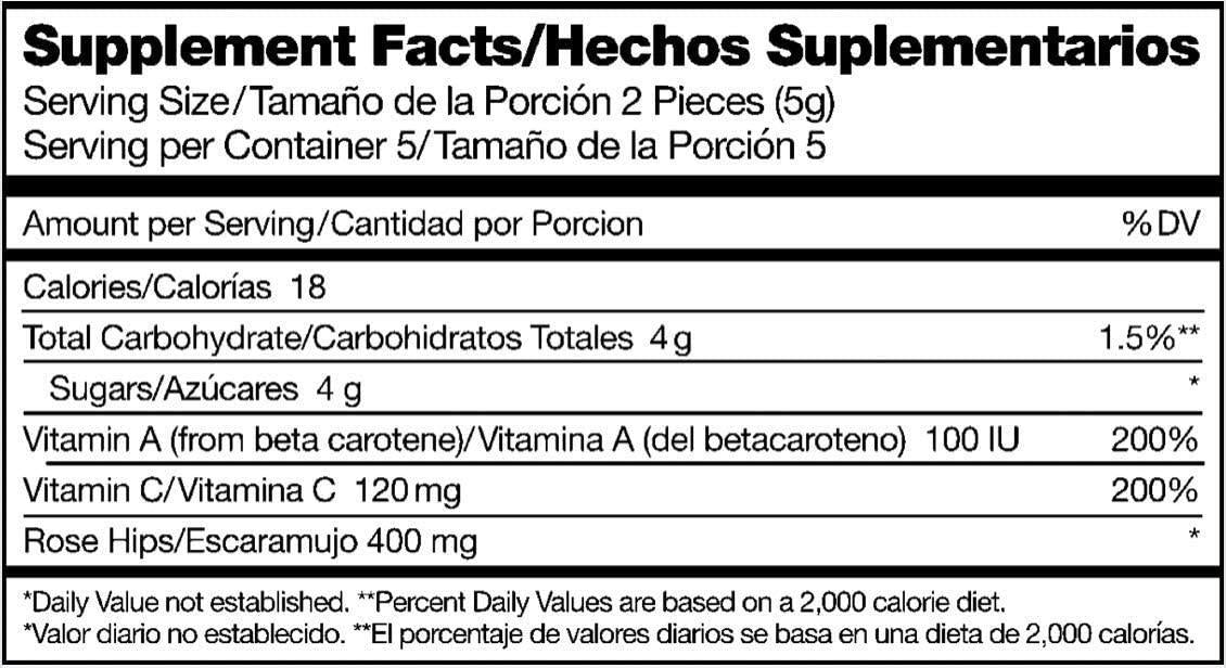 Restorz Vitamin C Immune Support Gummies with Rose Hip Extract, 3,000 mg, 8 Reusable Packs, Immunity Booster with Antioxidants, (96 Count Gummies)