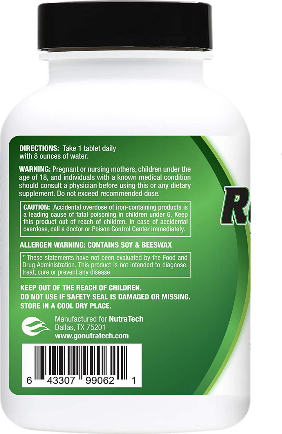 Revitalize – Powerful One A Day Whole Foods Multivitamin for Men and Women with 21 Essential Vitamins, Nutrients and Minerals for Optimal Health with Ginkgo and Ginseng.