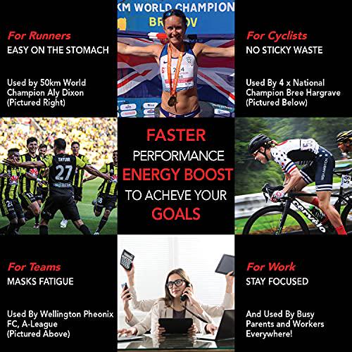 Revvies Energy Strips | Tropical Hit | 50 Strips | 40mg Caffeine Strip | 2 Strip = Coffee/Energy Drink | Less Than 2 Calories | Vegan | 10 x 5PK