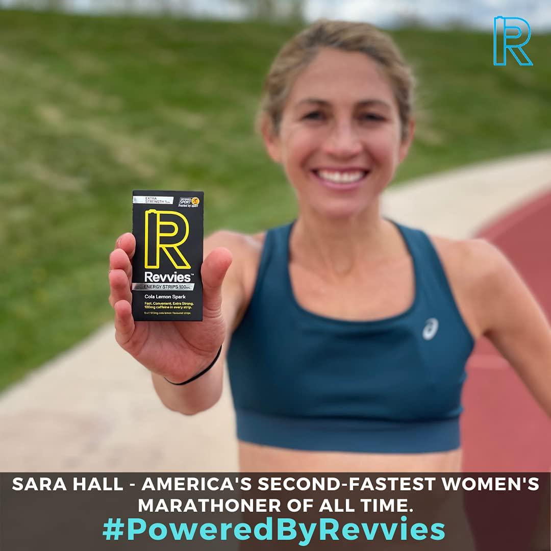 Revvies Extra Strength Energy Strips | Cola Lemon | 30 Strips | 100mg Caffeine Strip | 1 Strip = 1.25 x Energy Drink | Less Than 2 Calories | Vegan | 6 x 5PK