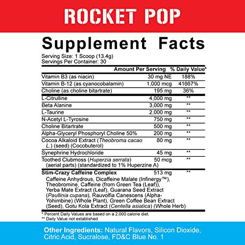 Rich Piana 5% Nutrition Bundle | 5150 High-Stim Pre-Workout (Rocket Pop) + FasF Stim-Free Nitric Oxide Booster Pre-Workout (Push Pop)
