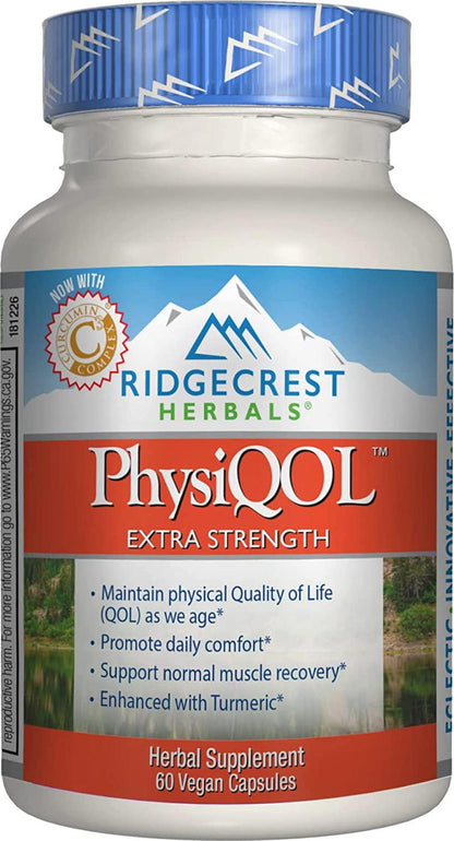 Ridgecrest Herbals PhysiQOL Supplement, 60 Count