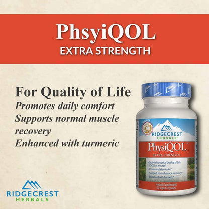 Ridgecrest Herbals PhysiQOL Supplement, 60 Count