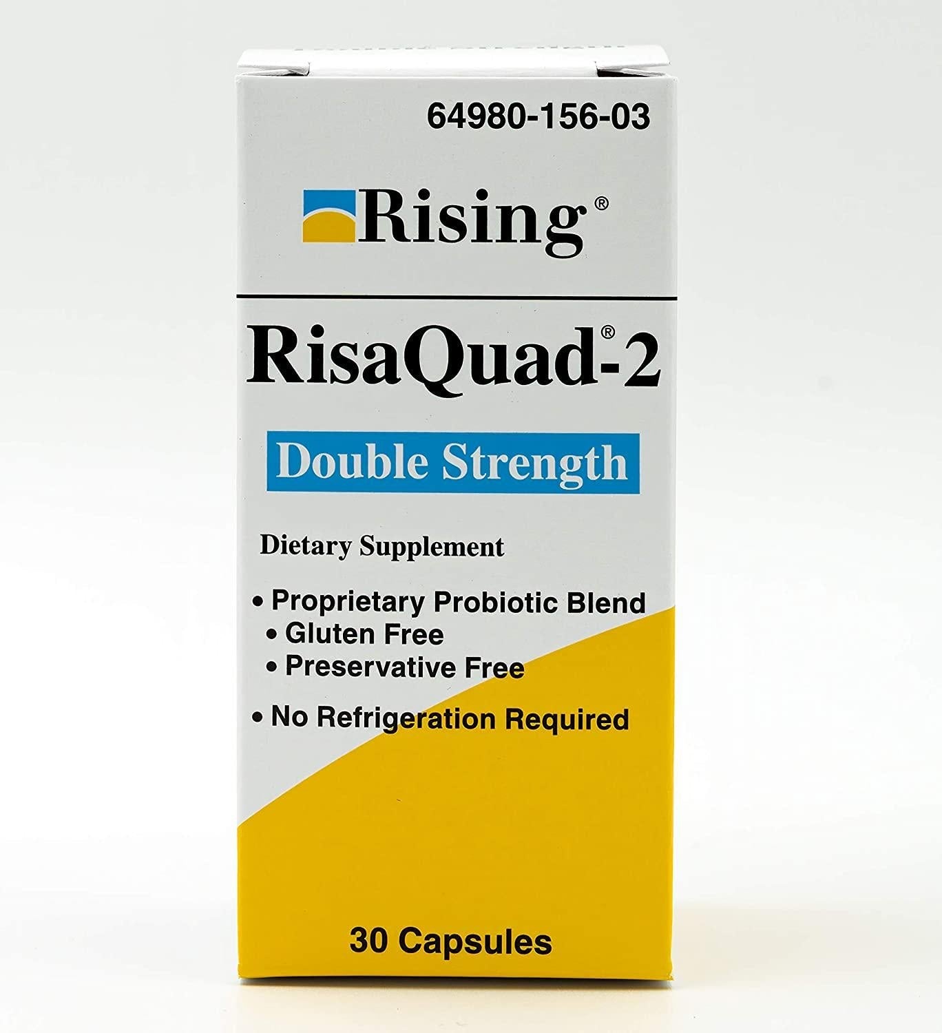 Risaquad-2 Ds Capsules ***Ris, Size: 30-375mg Probiotic Dietary Supplement Capsules.