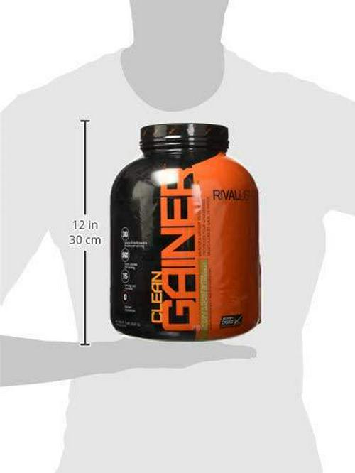 Rivalus Clean Gainer Protein Powder 5 lb, Chocolate Peanut Butter,, Chocolate Peanut Butter 2268 grams
