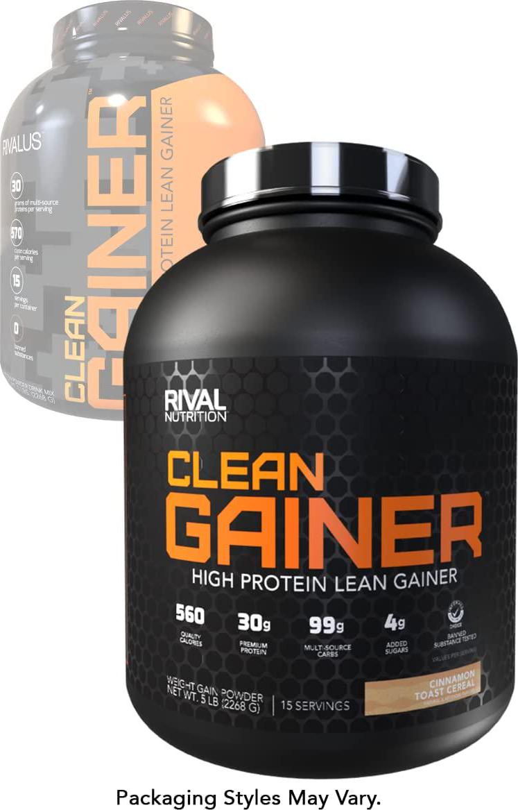 Rivalus Nutrition Clean Gainer - Cinnamon Toast Cereal, 5lbs
