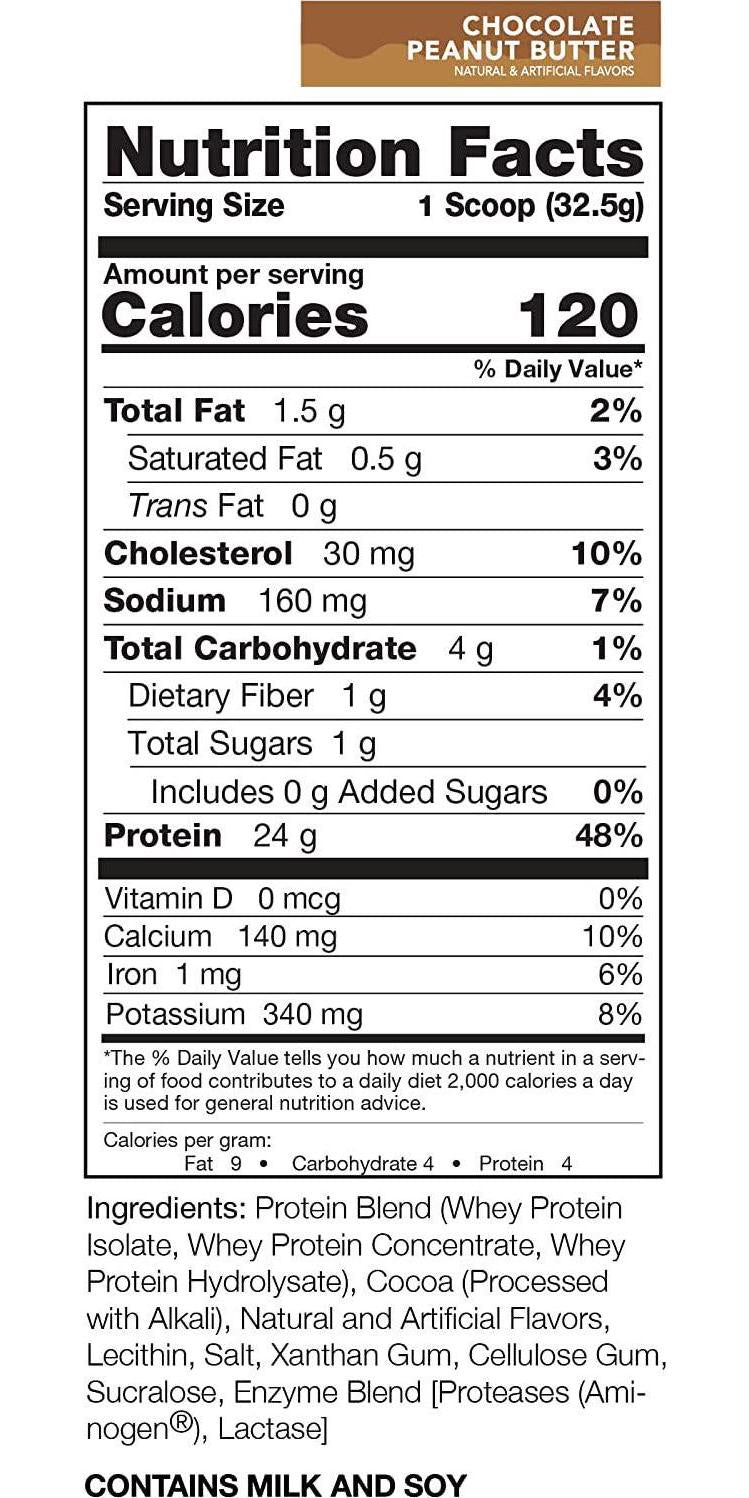 Rivalus Rivalwhey Chocolate Peanut Butter 5lb - 100% Whey Protein, Whey Protein Isolate Primary Source, Clean Nutritional Profile, BCAAs, No Banned Substances, Made in USA