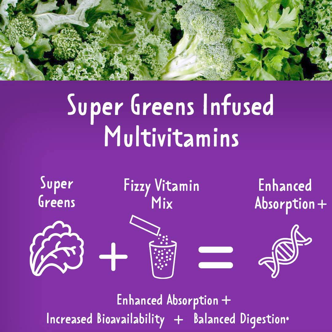 Rootd - Powder Prenatal Vitamin - Pregnancy Multivitamin with 25 Vitamins and Minerals A, C, D, E, B12, B6, K, Iron, Folate, Probiotics, Organic Super Greens | Lemon Ginger | 24 Effervescent Stick Packs