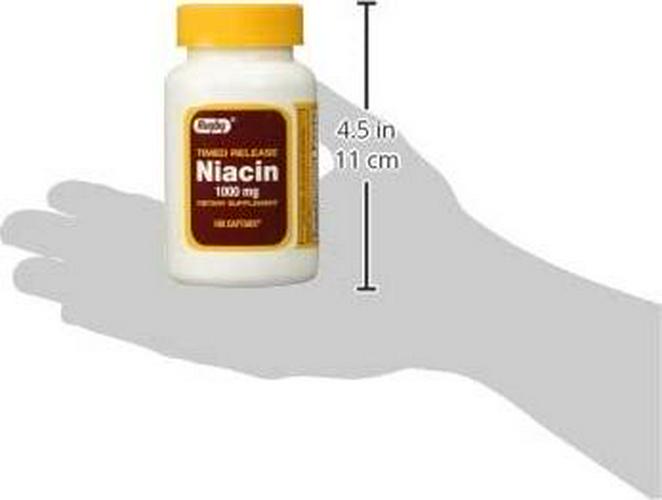 Rugby Niacin Timed Release 1000mg Tablets - 3 Pack (3)
