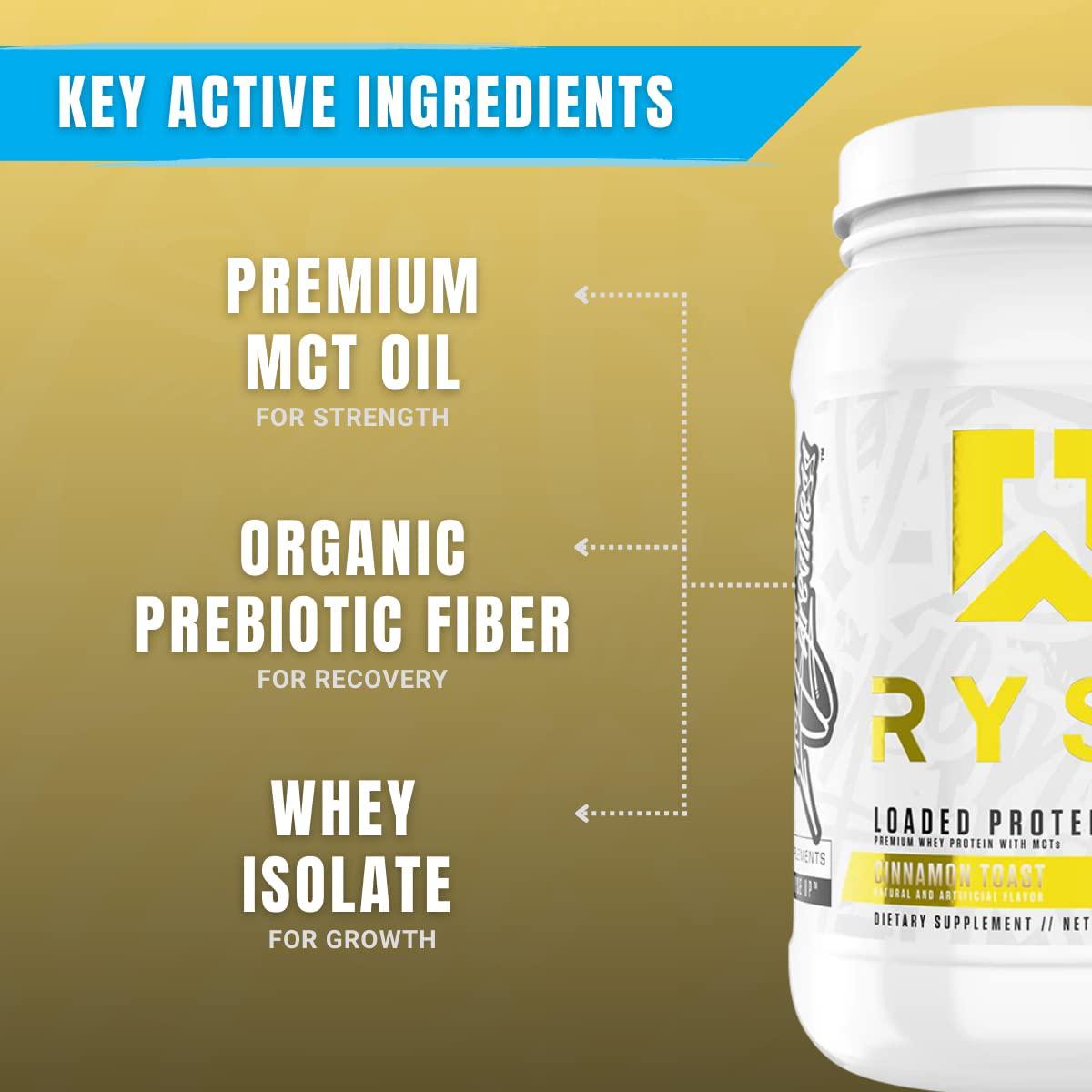 Ryse Cinnamon Toast Loaded Protein Dietary Supplement, 907 g, Multicolour (RY-LP2CT)