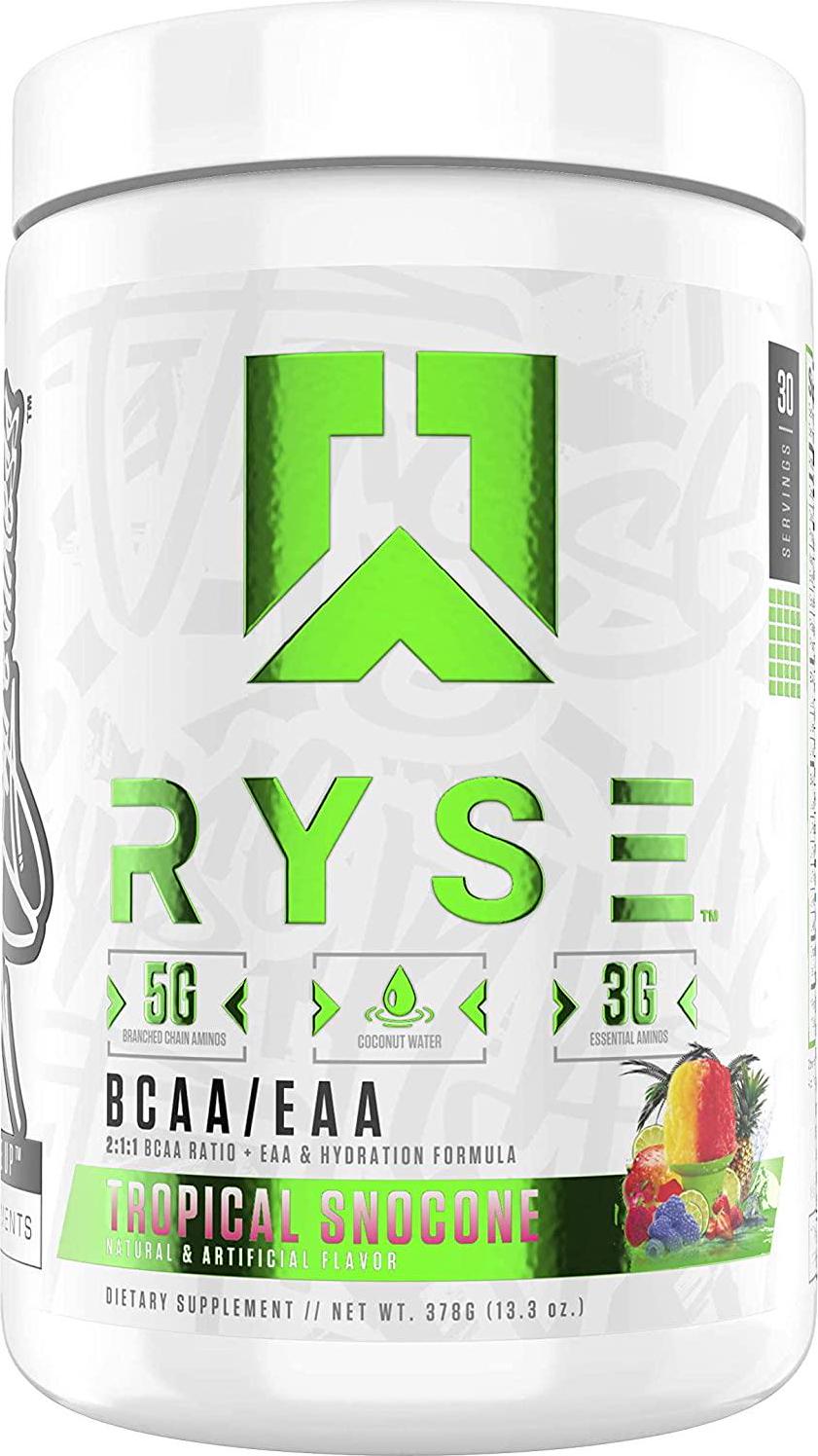 Ryse Tropical Snowcone BCAA + EAA Dietary Supplement, 30 Serve