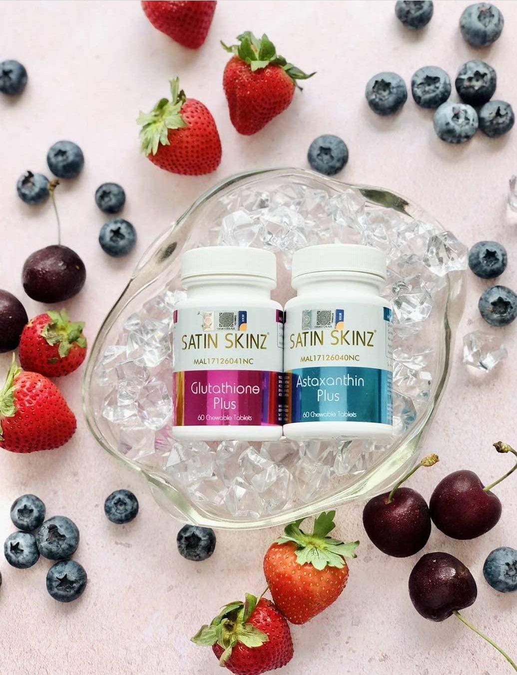 SATIN SKINZ GLUTATHIONE PLUS AND ASTAXNTHIN PLUS