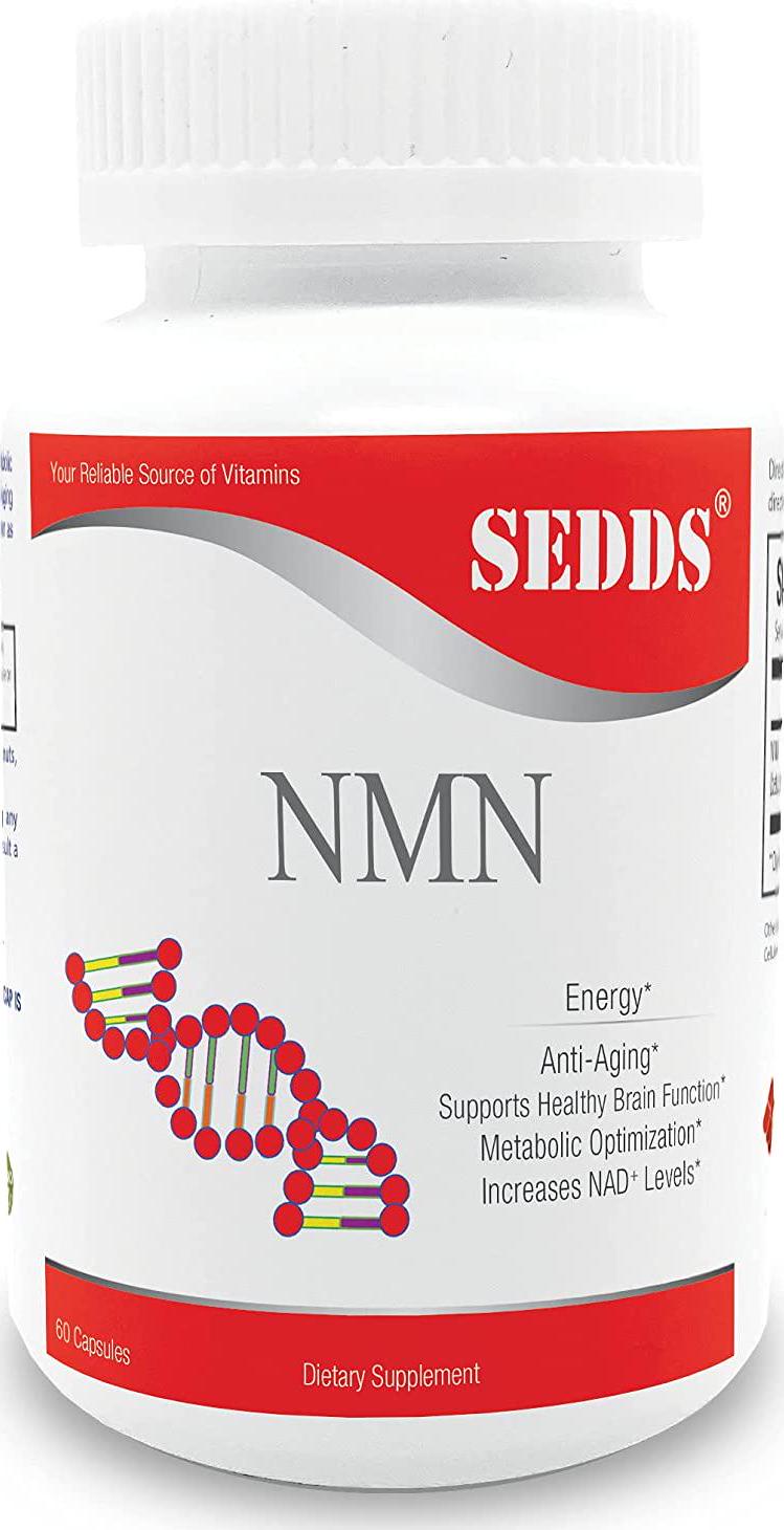 SEDDS NMN 300mg Per Serving (Beta Nicotinamide Mononucleotide) to Increase NAD+ Levels Riboside for Energy, Anti Aging, Brain Function Metabolic optimazation by SEDDS Supplements