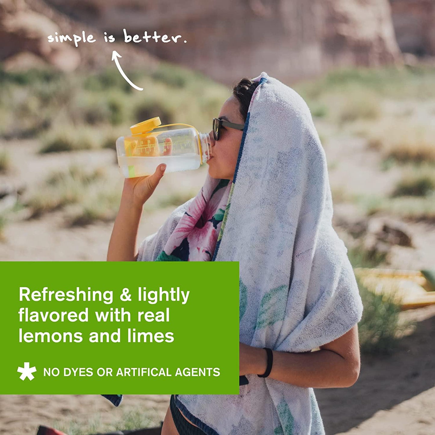 SKRATCH LABS Sport Hydration Drink Mix, Lemon Lime (15.5 oz, 20 Servings) - Electrolyte Powder Developed for Athletes and Sports Performance, Gluten Free, Vegan, Kosher