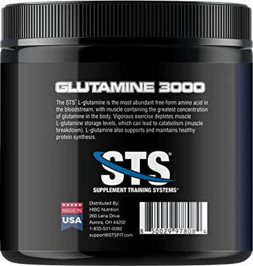 STS L-Glutamine 300 Grams 100% Pure, Amino Acid, Muscle Recovery and Gut Health - 60 Servings
