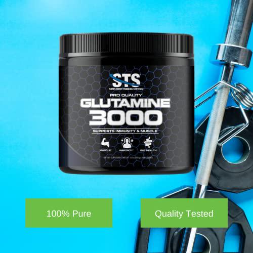 STS L-Glutamine 300 Grams 100% Pure, Amino Acid, Muscle Recovery and Gut Health - 60 Servings